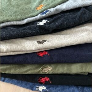 8 Polo Ralph Lauren Men’s Classic Fit Crew Neck T-Shirts - Assorted Colors